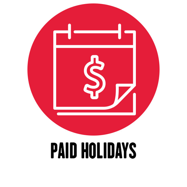 company benefit: paid holidays