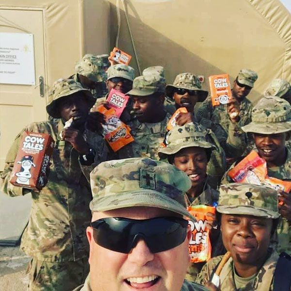 Cow Tales United States troops donation