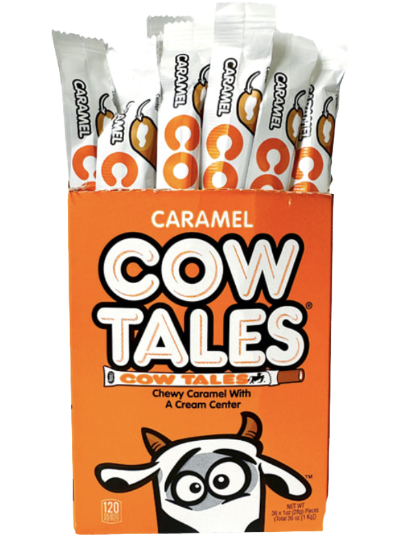 Original Caramel Cow Tales 36ct. box of 1oz. sticks