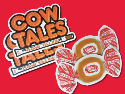 Sweet Stuff 10 points 2 Cow Tales and 2 Caramel Creams stickers