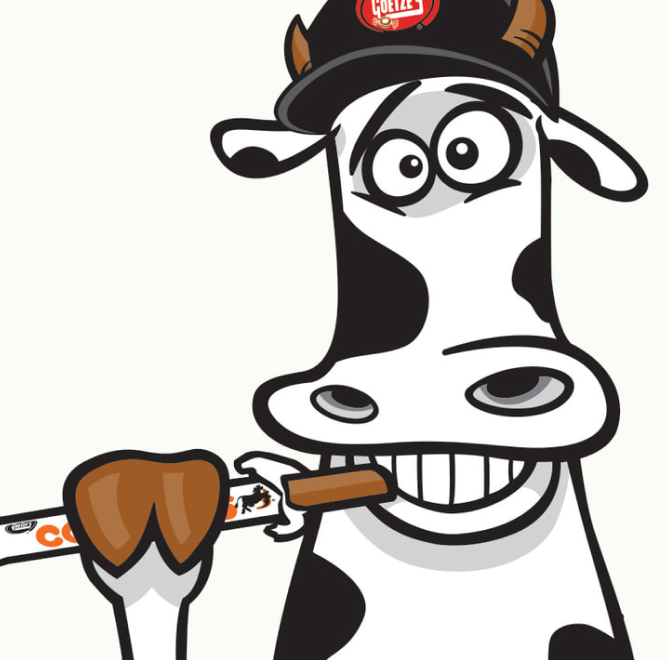 Duke eating a Cow Tale