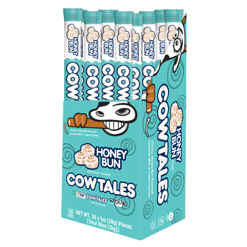 Carton of Honey Bun Cow Tales