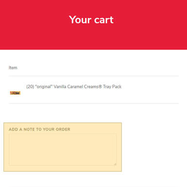 Your cart example