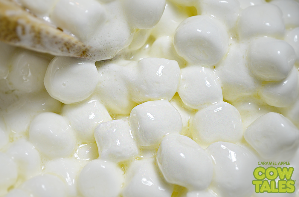 Melted butter mixed in with marshmallows