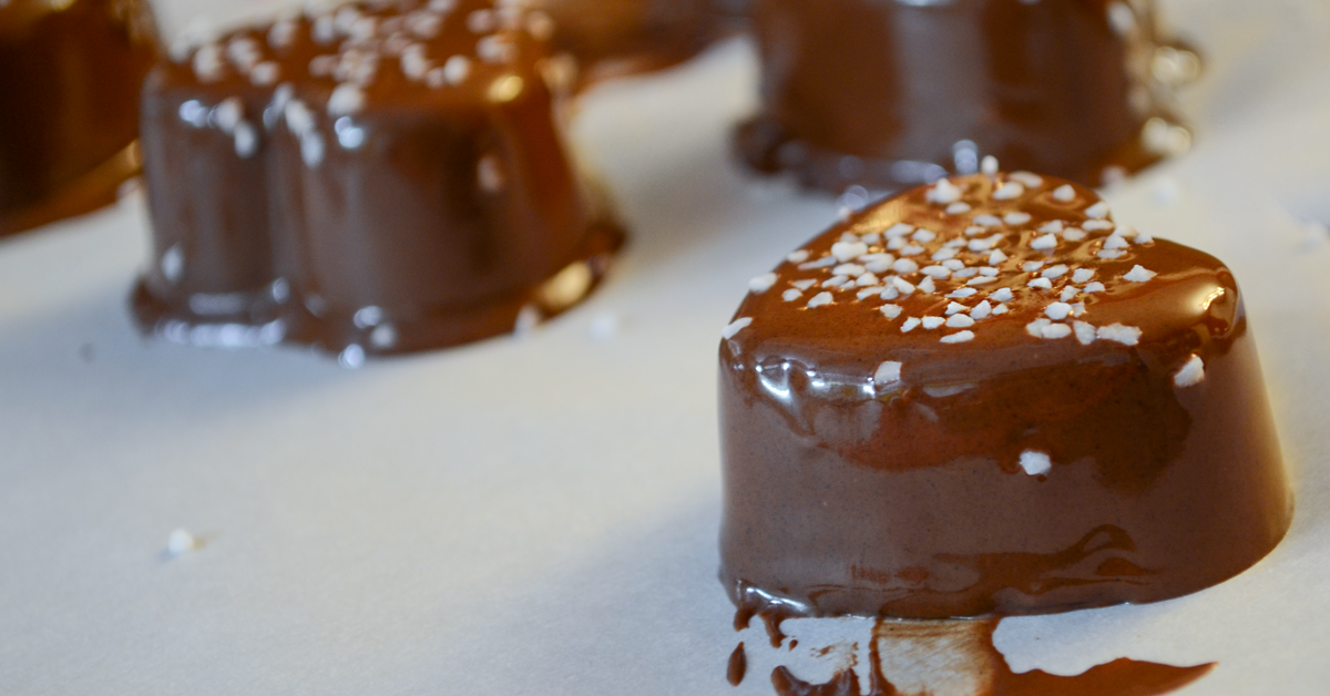 Salted Caramel Chocolate Hearts