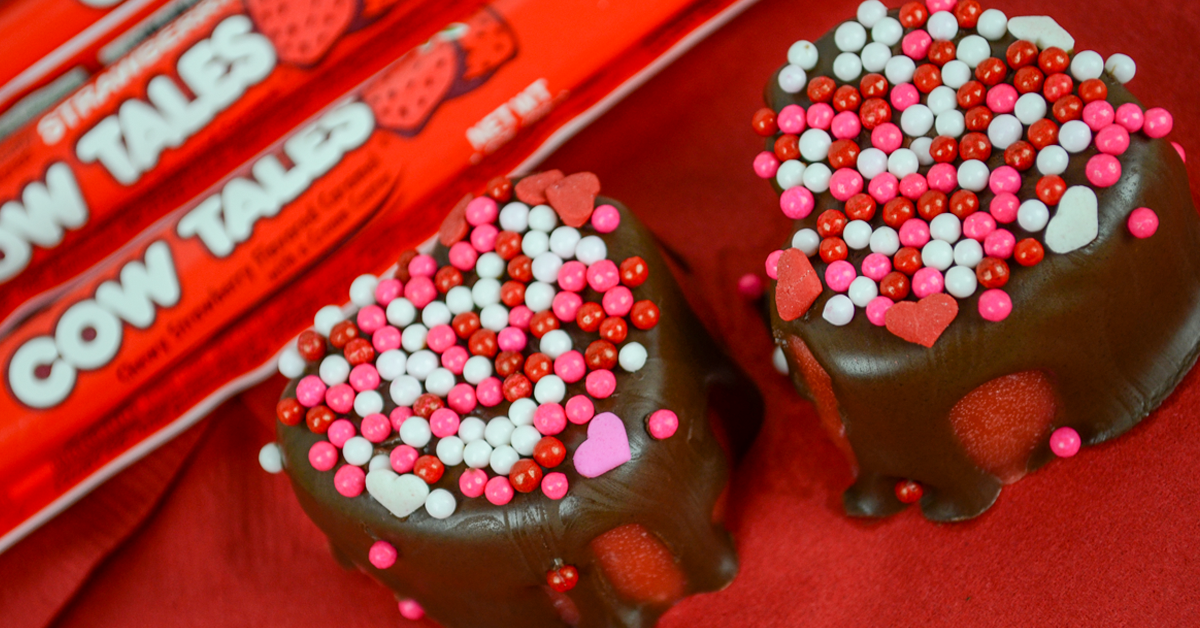 Chocolate & Strawberry Valentine’s Day Candy Hearts