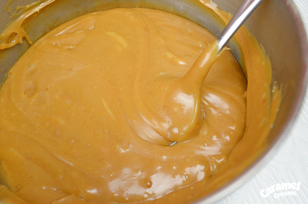 Caramel Sauce with a spoon in it