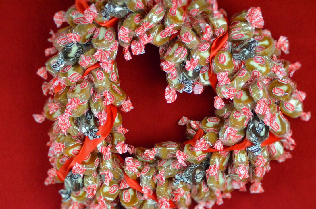 Candy Heart Wreath
