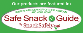 Our products are featured in: Safe Snack Guide by SnackSafely.com